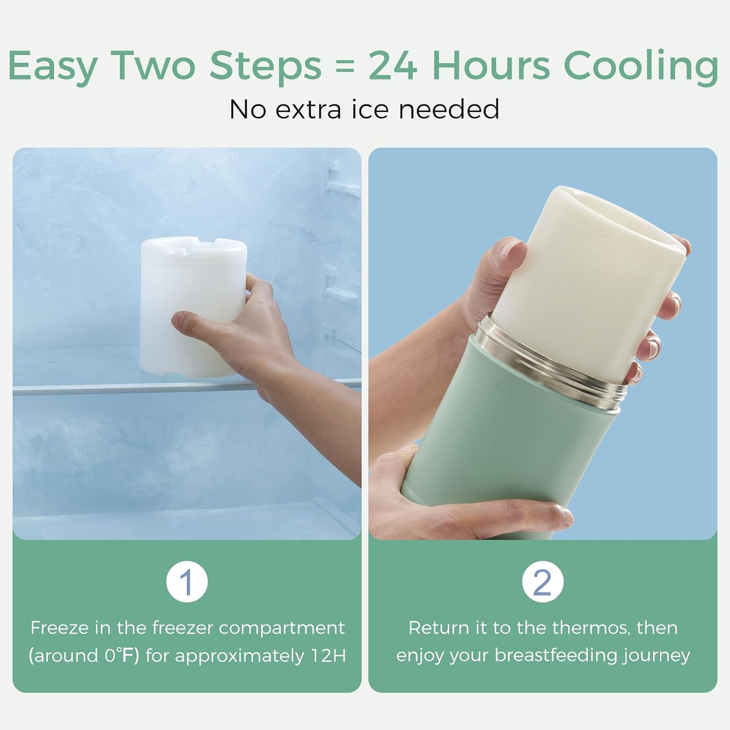 Momcozy 22oz Portable Breastmilk Cooler for 24H Outdoor, Newborn Essentials