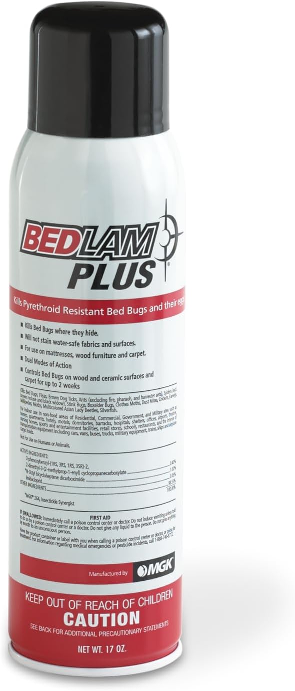 MGK Bedlam Plus, Fast-Acting Bed Bug Spray Aerosol, 17oz Can