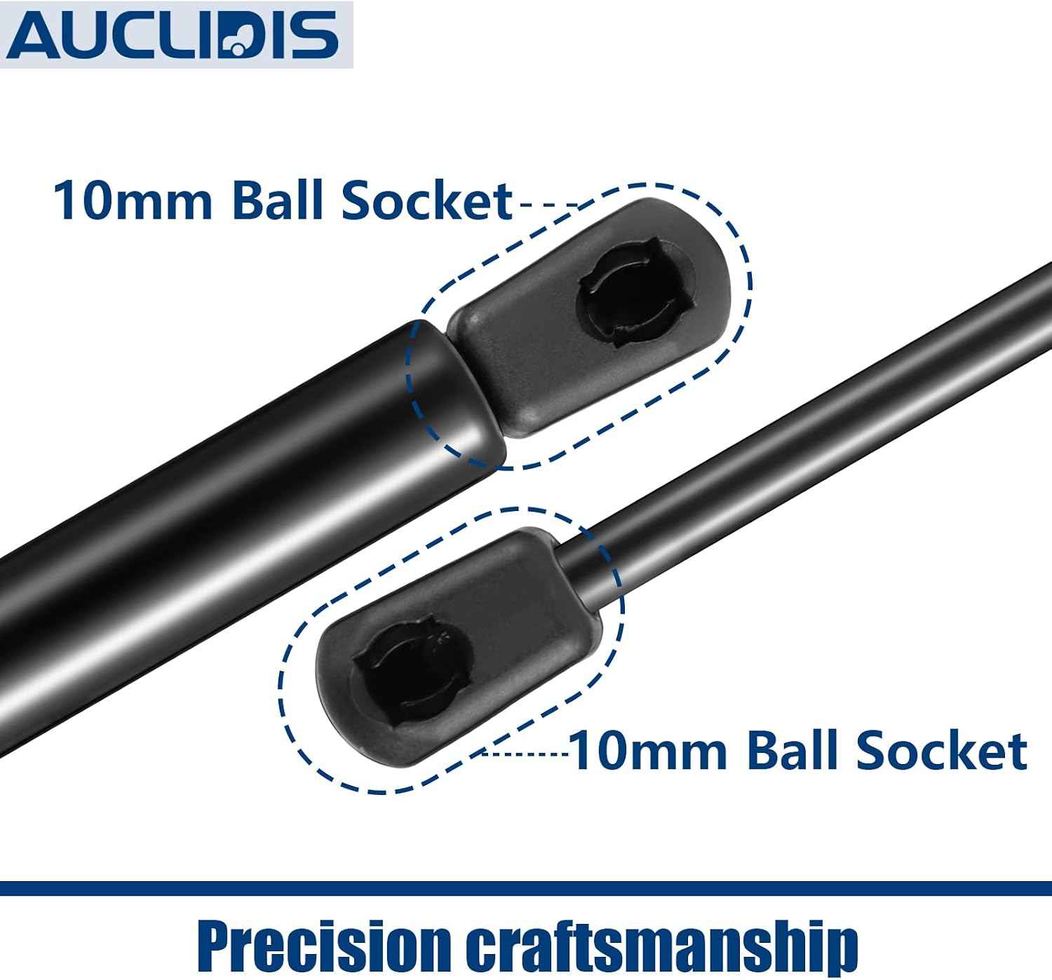 21-0556-05 7469it 13 Inch 67lb/300N Gas Strut Shock Spring Lift Support for Tool Box Weather Guard Steel and Aluminum Saddle Box, Set of 2 by AUCLIDIS
