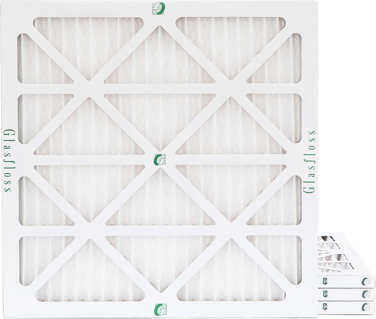 Glasfloss ZL 20x20x1 MERV 10 Air Filters for AC and Furnace. 4-Pack