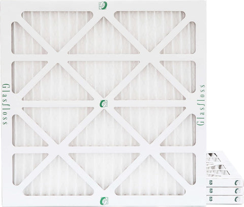 Glasfloss ZL 20x20x1 MERV 10 Air Filters for AC and Furnace. 4-Pack