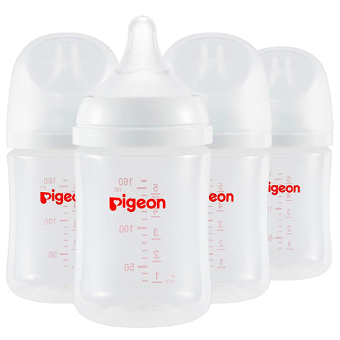 Pigeon PP Wide Neck Anti-Colic Nursing Bottle, 5 oz, 4-Pack