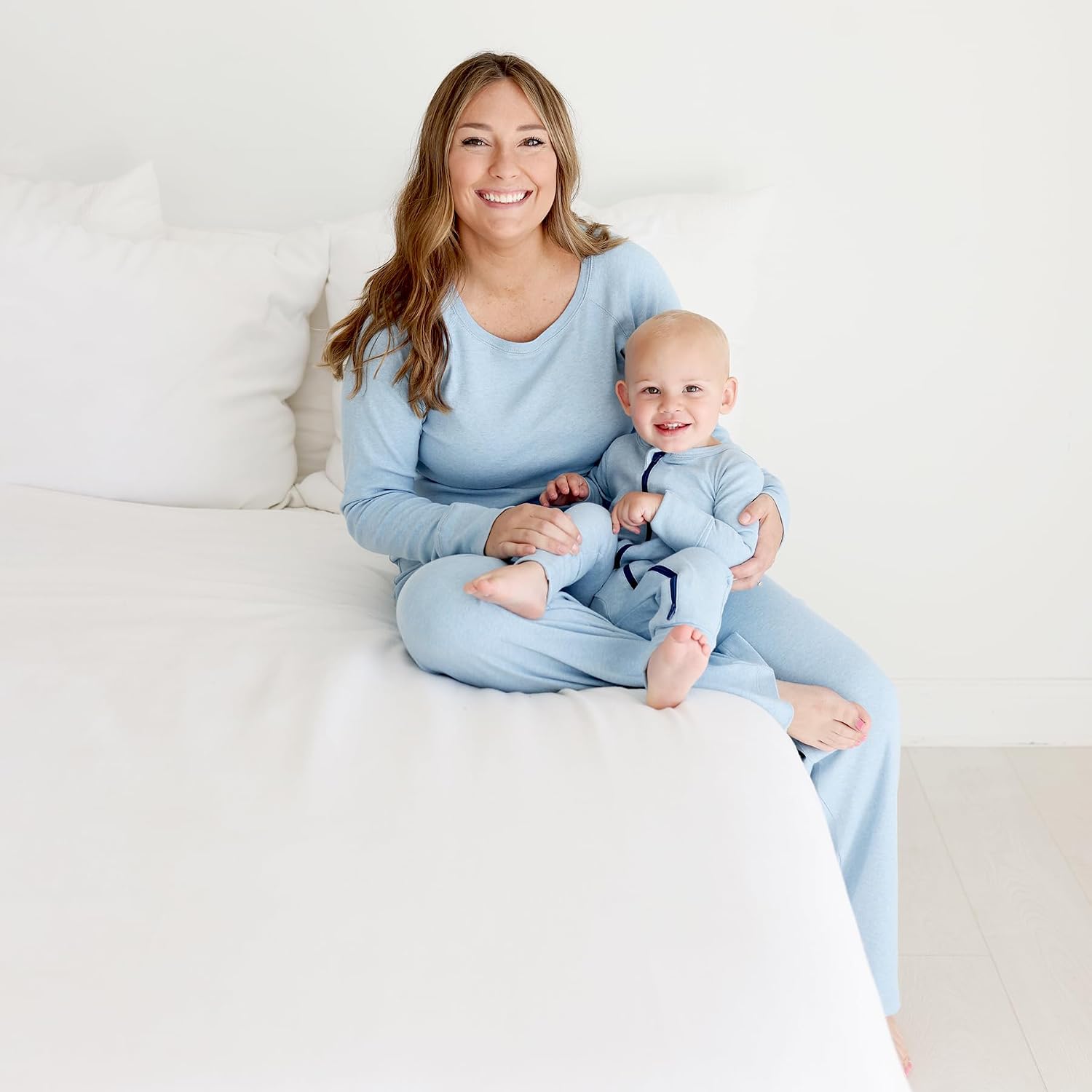 PARADE Organic Snuggle Soft Melange '2-Way' Zipper Romper