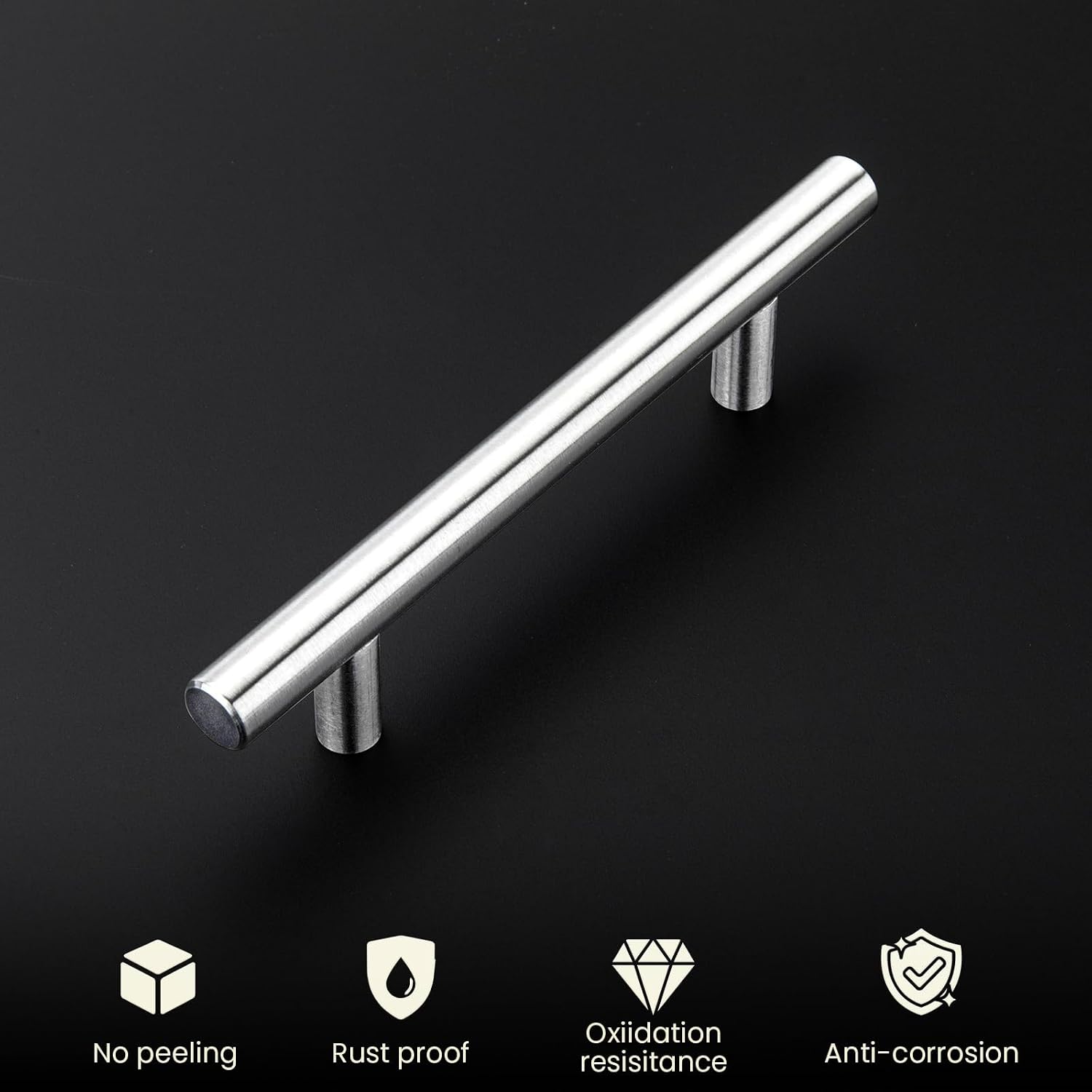 homdiy Cabinet Handles Brushed Nickel Cabinet Pulls - 5Pack Cabinet Door Pulls 10in Hole Centers Kitchen Cabinet Handles