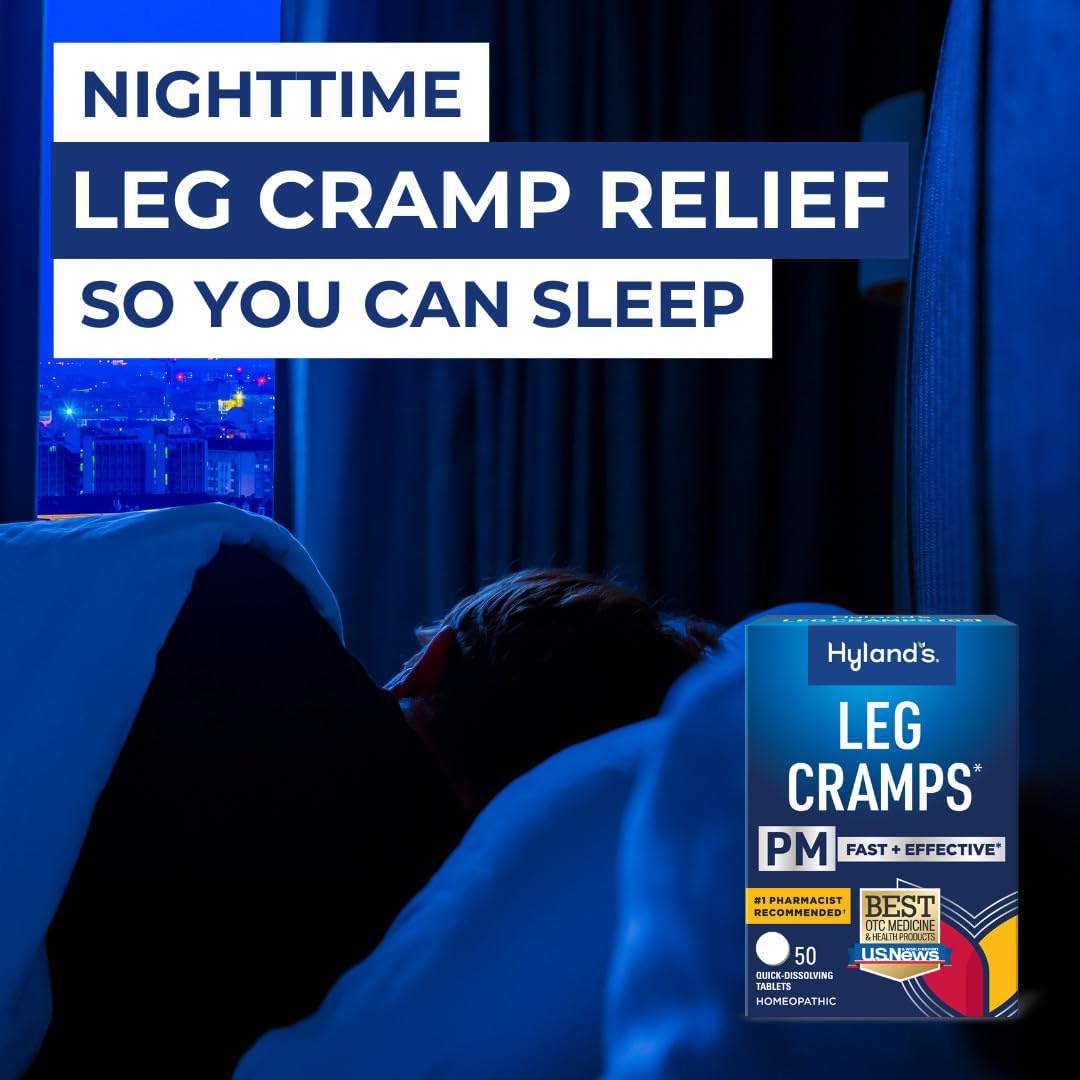 Hyland's Leg Cramps PM for Nighttime Pain Relief, 50ct