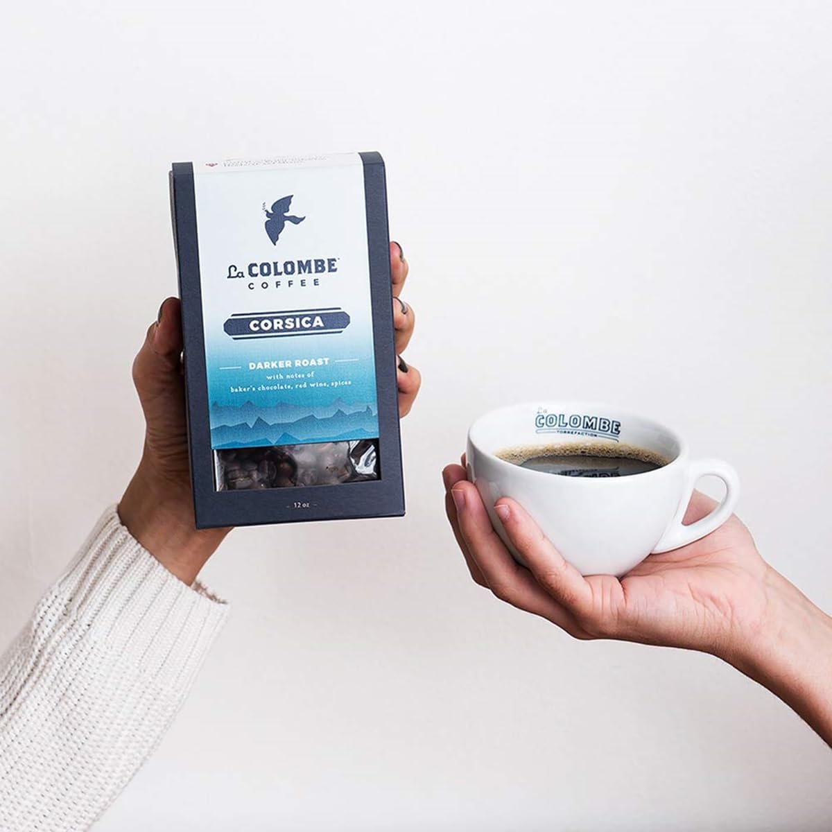La Colombe Corsica Dark Roast Ground Coffee - 12 Ounce (Pack of 4)