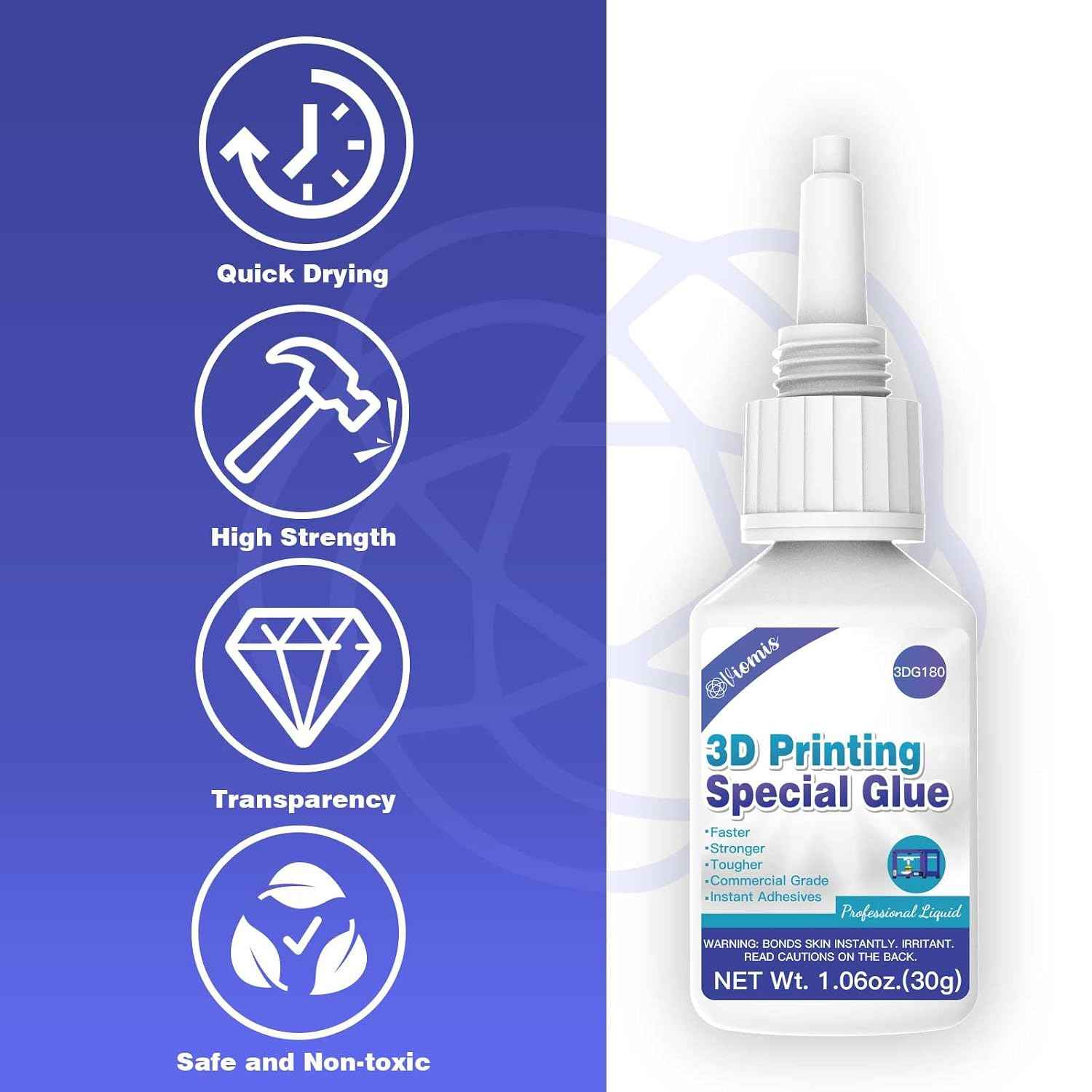 3D Printing Super Glue, Ultra-Thin Capillary Adhesive for PLA ABS PETG TPU