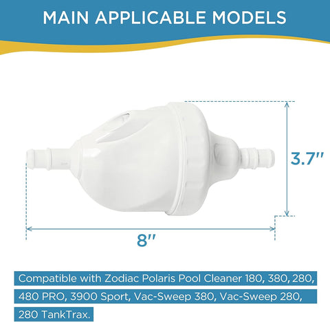 MAKHOON Upgraded G52 Backup Valve Replacement for Cleaner Parts, Compatible with E10, 180, 280, 380, 480, 3900 Pool Cleaner, Longer Life Than OEM G52, Strengthen G53 Gear (2)