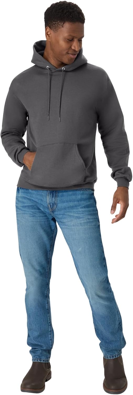 Hanes Men's Hoodie - EcoSmart Fleece Hooded Sweatshirt for Men & Women - Midweight Fleece - Big & Tall Available