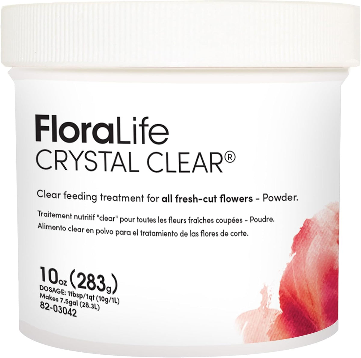 FloraLife Crystal Clear Flower Food Powder for Fresh-Cut Flowers - 10 oz
