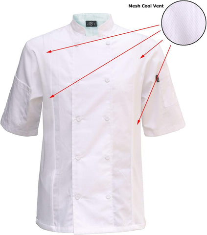 Chef Code Cool Breeze Side Vent Chef Coat
