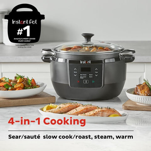 Instant Pot Superior Cooker 7.5 Qt 4-in-1 Slow and Multi Cooker