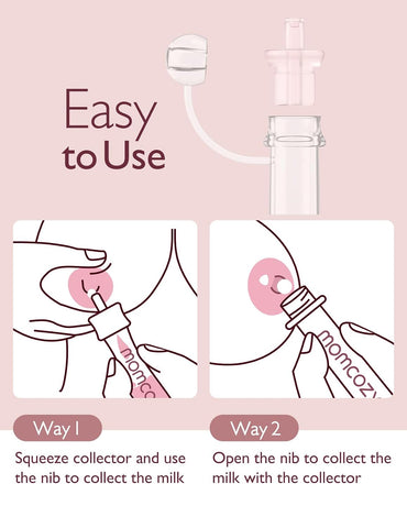 Momcozy Colostrum Collector with Cotton Cloth Wipe Storage Case 5ml-6pcs