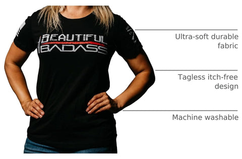 Grunt Style Beautiful Badass Women's Graphic Tee