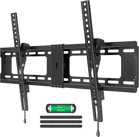 MOUNTUP TV Wall Mount Tilting TV Mount Bracket for Most 37-82 Inch Flat Screen/Curved Low Profile Wall Mount Saving Space Max VESA 600x400mm Hold up to 132 lbs Fit 16" 18" 24" Stud