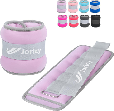 Ankle Weights A Pair of 1/2/3/4/6/8/10/12/20 LBS Wrist Leg Arm Weights for Women Men with Adjustable Straps, Strength weighted for Physical Therapy Running Walking Home Fitness Gym Workout Weight Loss