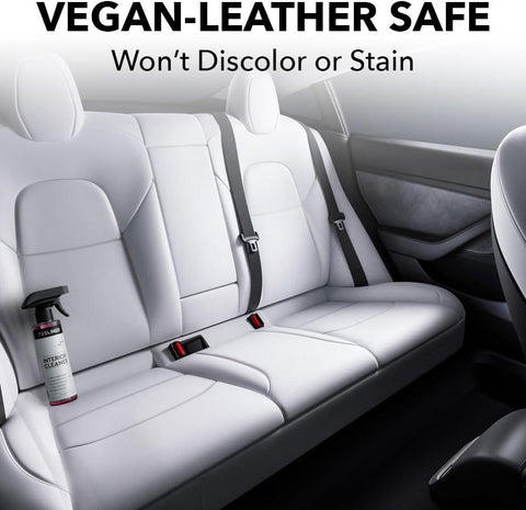 Tesla Seat Cleaner & Stain Remover, Interior Cleaner for Black & White Vegan Leather, Interior Cleaning Products | Tesla Model Y Juniper Accessories 2026, Tesla Model 3 Accessories, S, X, Cybertruck
