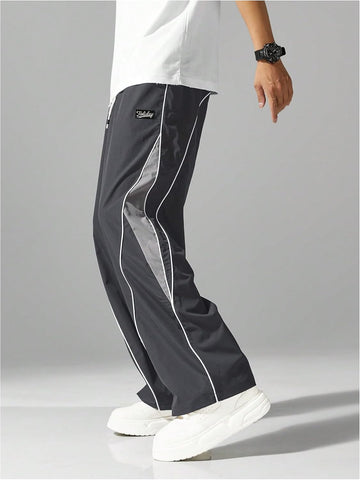 SOLY HUX Men's Track Pants Baggy Parachute Sweatpants