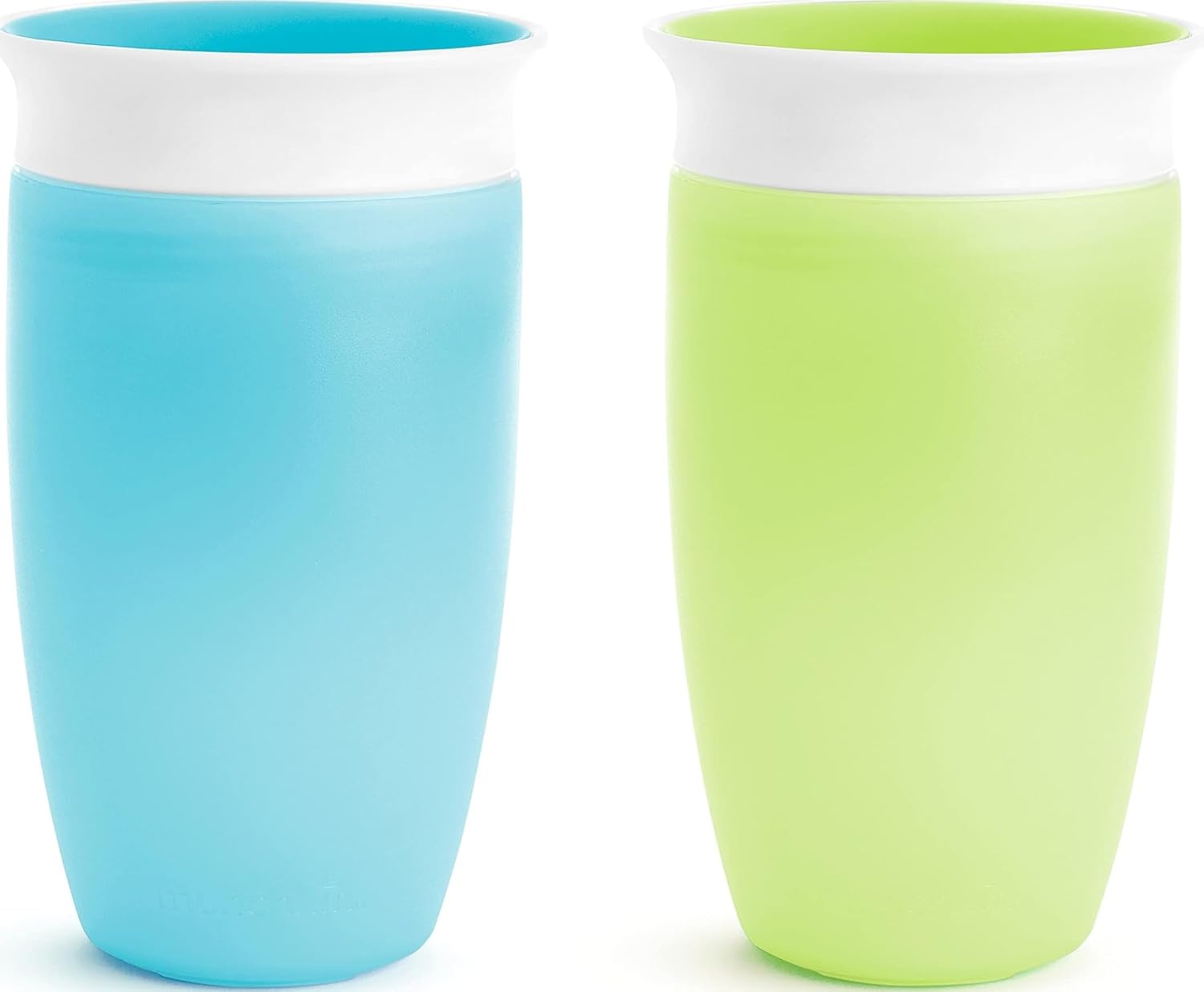 Munchkin Sippy Cups for Toddlers 1-3, Spill Proof Miracle 360 Cup, 10 Ounce, 2 Pack, Green/Blue, Pack of 6