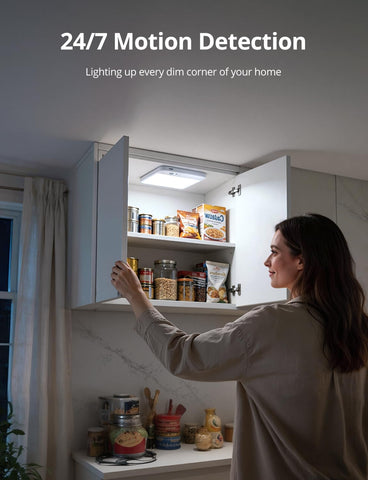 Bojim Magnetic Rechargeable Battery Operated Motion Sensor Ceiling Light