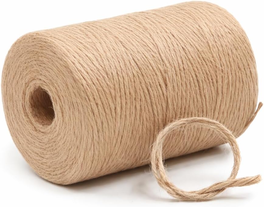 2mm 164FT, 600FT, 1200FT, 1800FT Natural Jute Twine Rope String