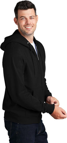 Port & Co Classic Fleece Full-Zip Hooded Sweatshirt-PC78ZH