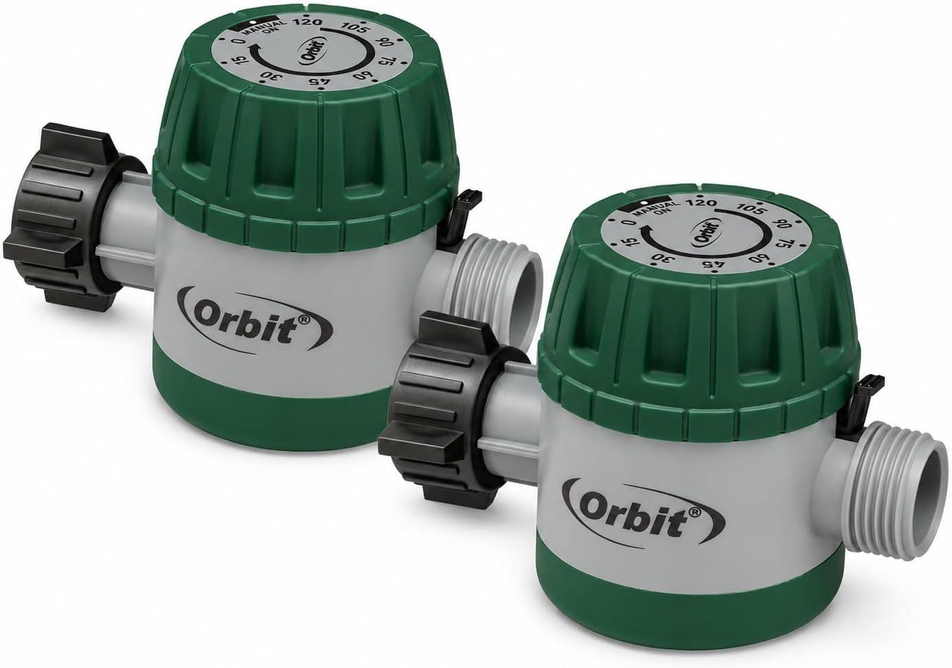 2-Pack Orbit 62034 Mechanical Watering Hose Timer, Colors May Vary (2, Green)