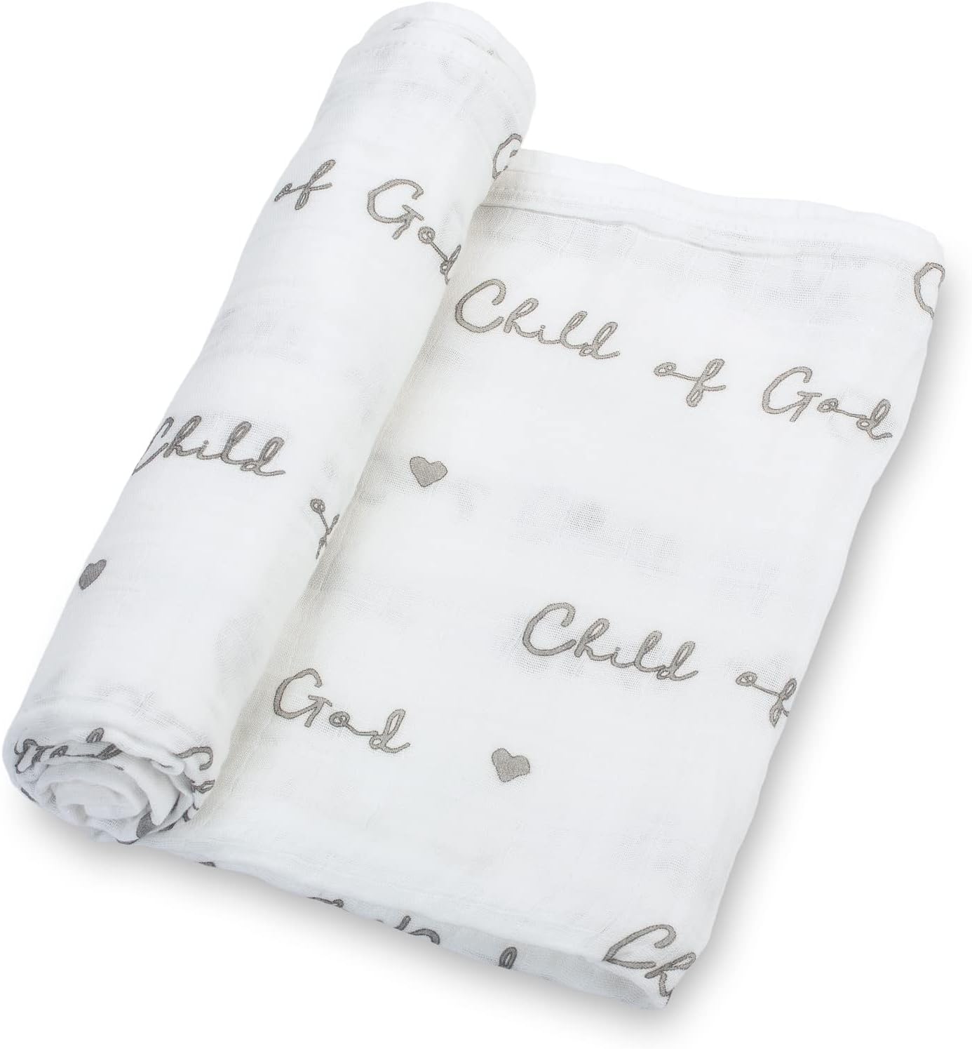 LollyBanks Muslin Swaddle Blanket, 47 x 47 in, Newborn Receiving Blanket