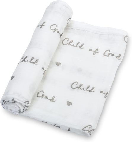 LollyBanks Muslin Swaddle Blanket, 47 x 47 in, Newborn Receiving Blanket