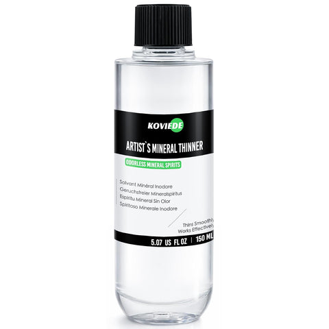 KOVIEDE Odorless Mineral Spirits 5.07 fl oz (150ml), Anti-Leak Design