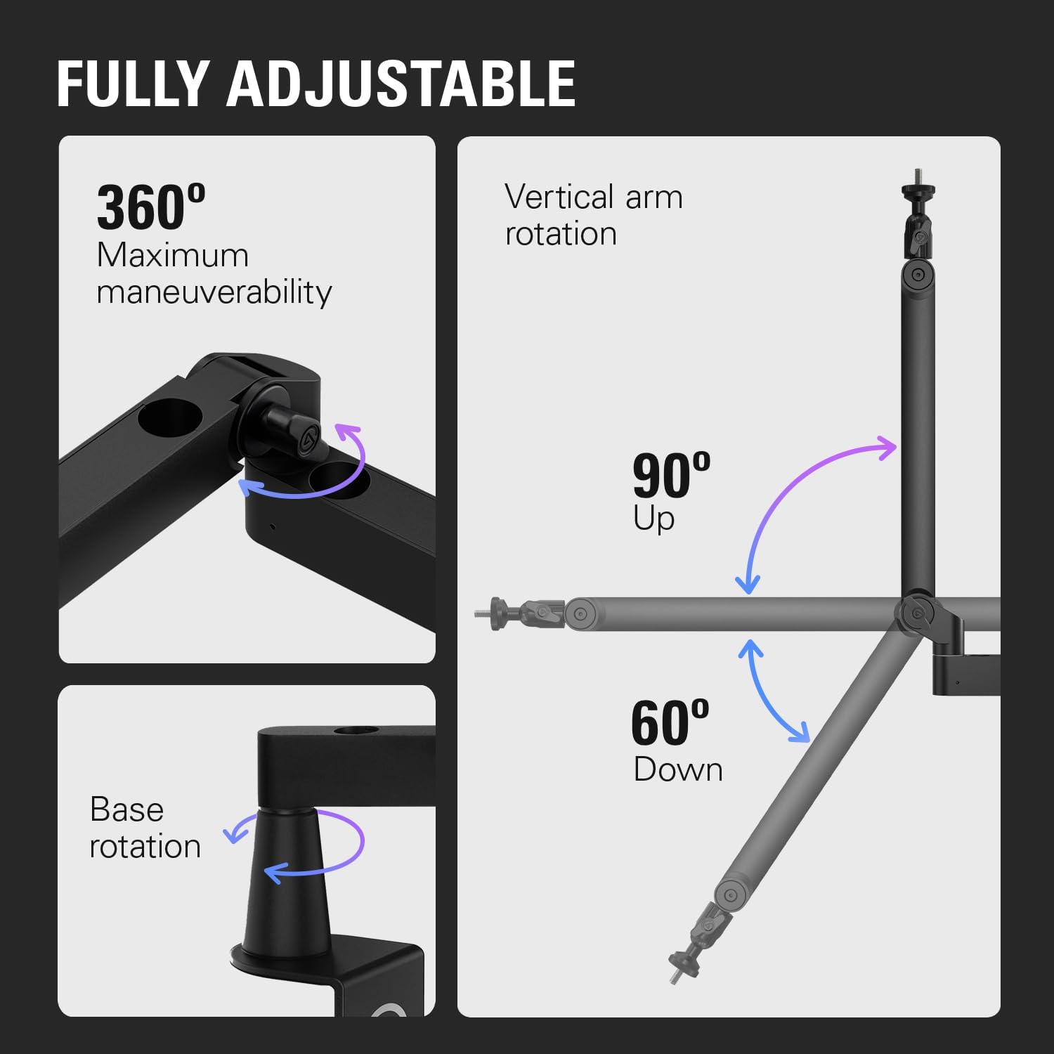 Elgato Wave Mic Arm Low Profile Microphone Boom Arm