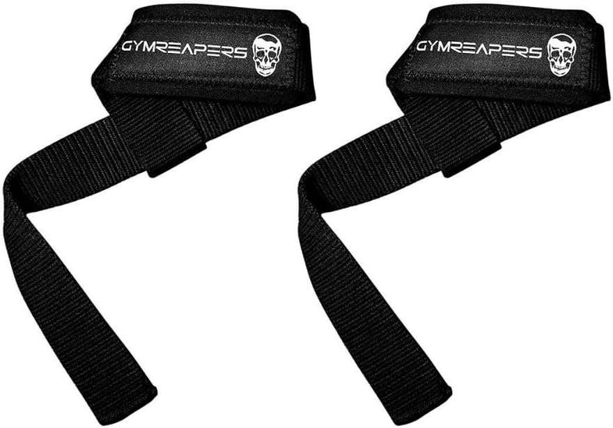 Gymreapers Lifting Wrist Straps for Weightlifting, Bodybuilding, Powerlifting, Strength Training, & Deadlifts - Padded Neoprene with 18" Cotton