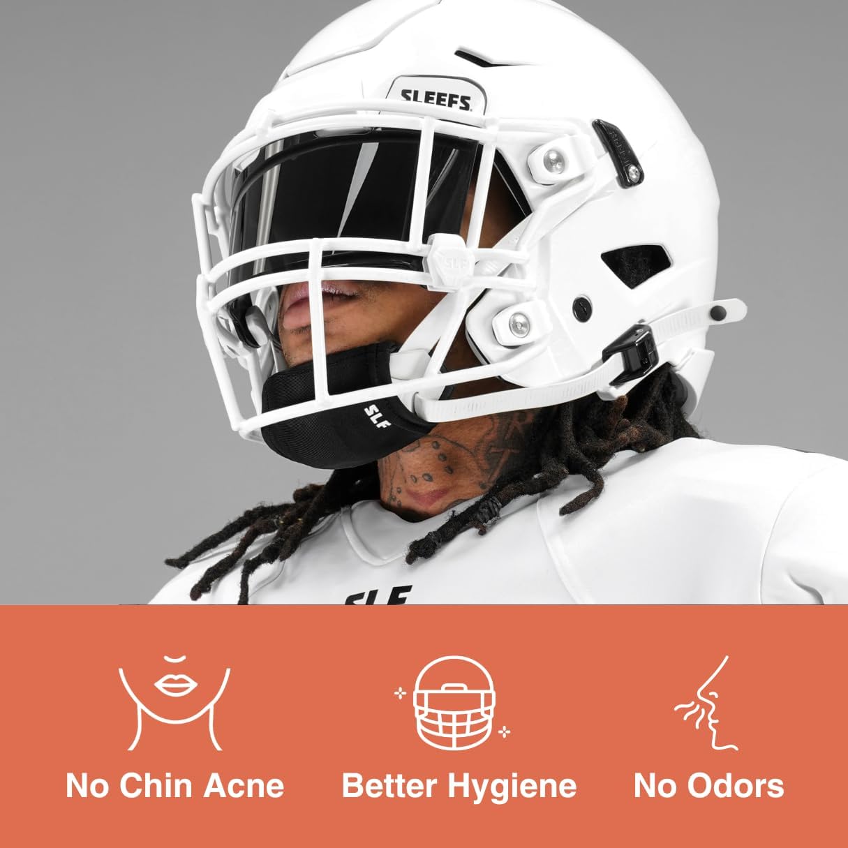 SLEEFS Football Chin Strap Cover for Sweat and Skin Irritation Protection