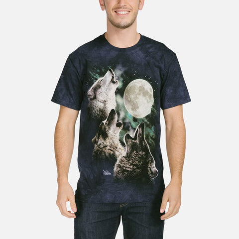 The Mountain Three Wolf Moon Short Sleeve Tee