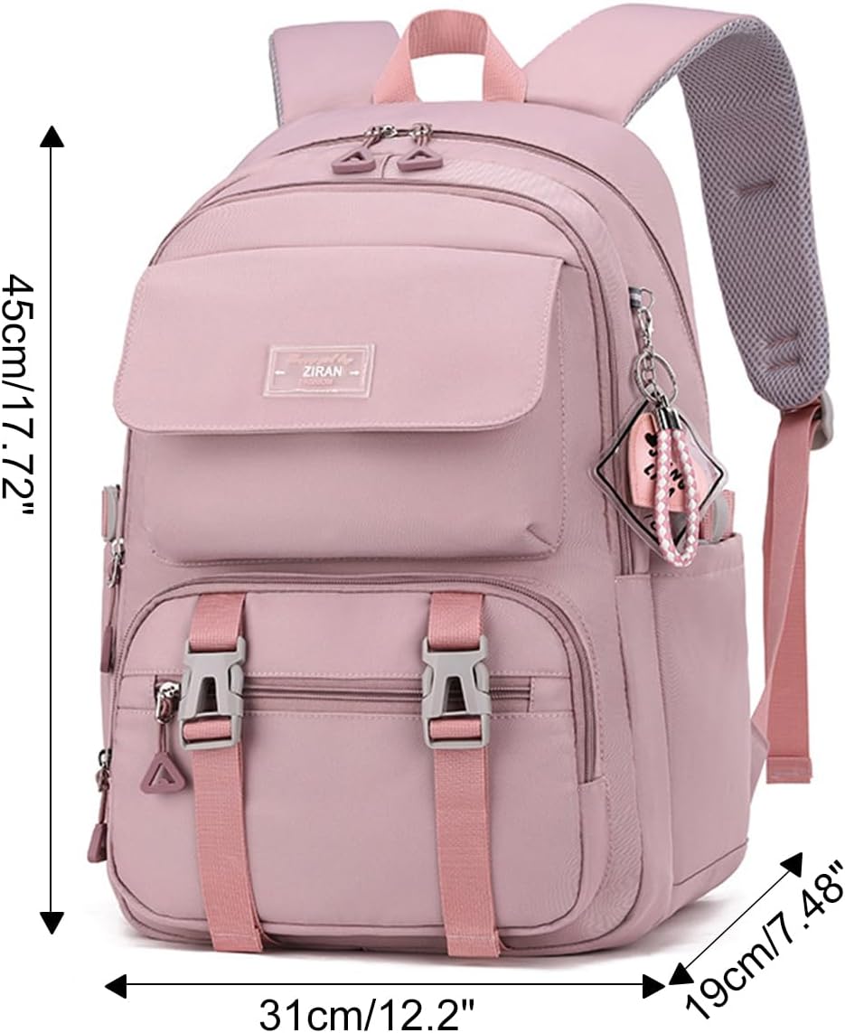JiaYou Teen Girls Casual Backpack High Middle School Daypack Women Daily Travel Laptop Bag (2# Purple, 26 Liters)