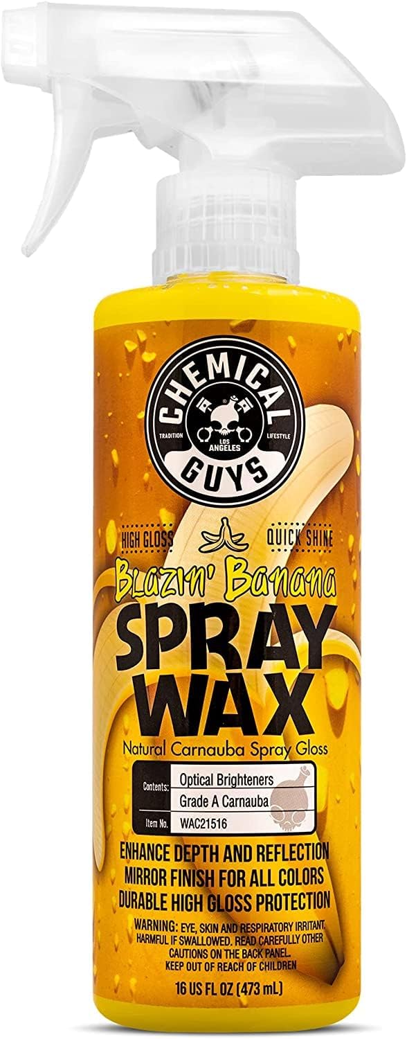 Chemical Guys, Blazin' Banana Carnauba Spray Wax, High Gloss Shine, 16 oz