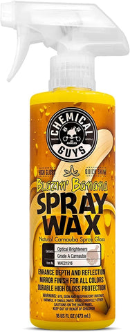 Chemical Guys, Blazin' Banana Carnauba Spray Wax, High Gloss Shine, 16 oz