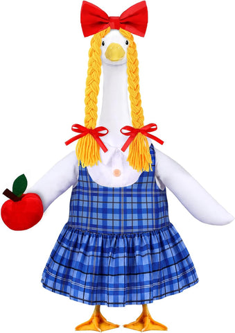 Back to School Goose Outfits Porch Goose Costume for Outdoor Lawn Decor