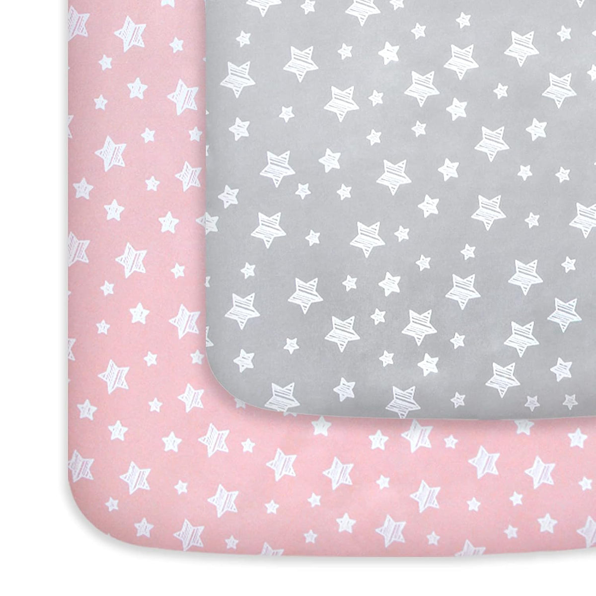 Pack and Play Sheets Girl, Mini Crib Sheets, Stretchy Playard Fitted Sheet