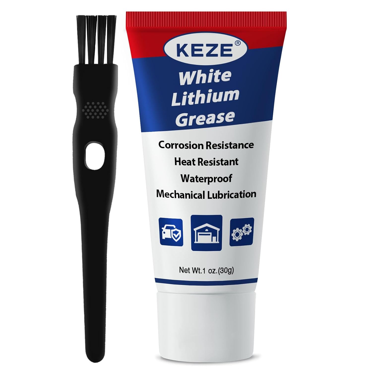 Keze White Lithium Grease Multi-Purpose Lubricant Car Door Grease Tube