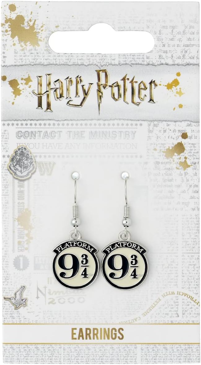 Harry Potter Platform 9 3/4 Silver Plated Earrings