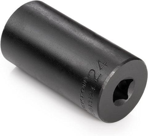 TEKTON 3/8 Inch Drive x 24 mm 6-Point Impact Socket | SID13124