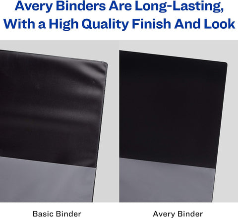 Avery Heavy-Duty View 3 Ring Binder, 2" One Touch EZD Rings, 1 Purple Binder (Pack of 2)
