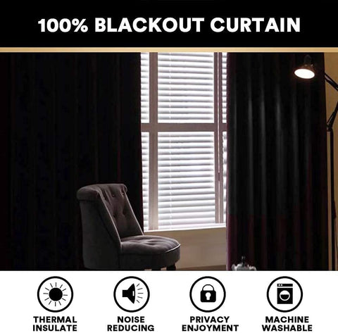 PrinceDeco Primitive Textured Linen 100% Blackout Curtains for Bedroom/Living Room Energy Saving Window Treatment Curtain Drapes, Burlap Fabric with White Thermal Insulated Liner (42 x 84in, Natural)