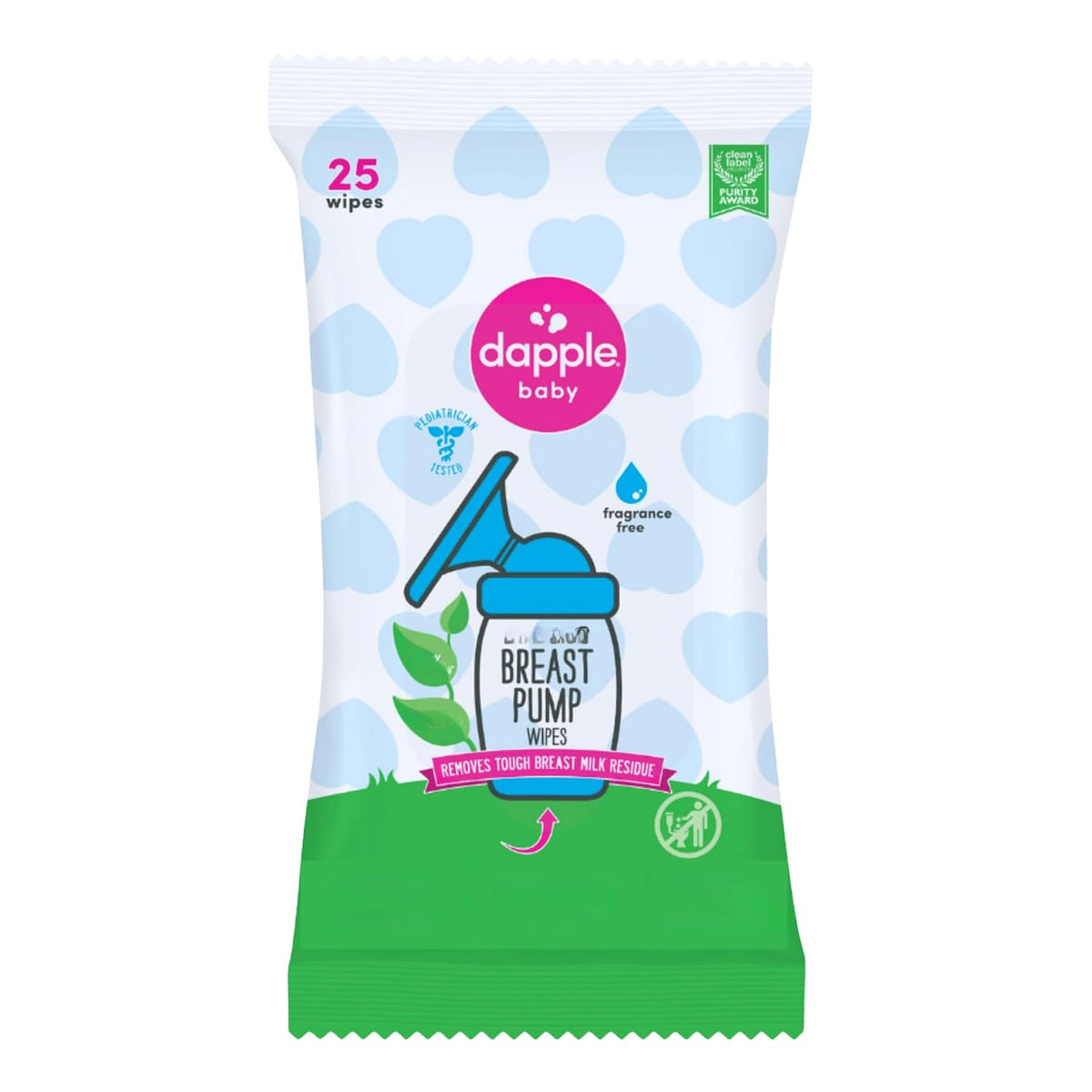Dapple Baby - Breast Pump Wipes, Wipes Pouch - 25 Count (Pack of 1)
