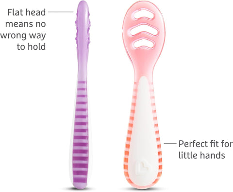 Munchkin® Gentle Dip™ Silicone Baby Spoons, 3 Pack