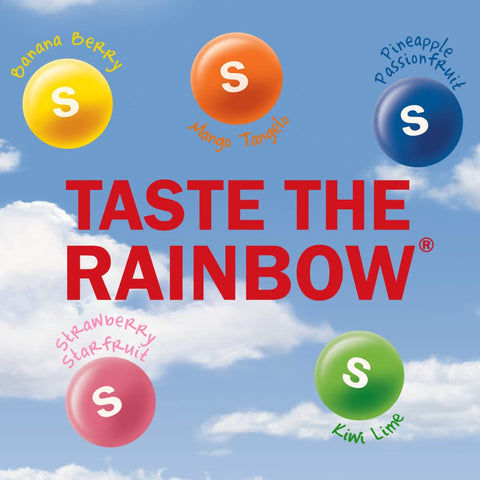 SKITTLES Tropical Fruity Chewy Candy, Bulk Box Individually Wrapped 36 Pack | Chewy tropical fruit rainbow candy, individually wrapped single packs for movie nights, party favors, snack box, goodie bags