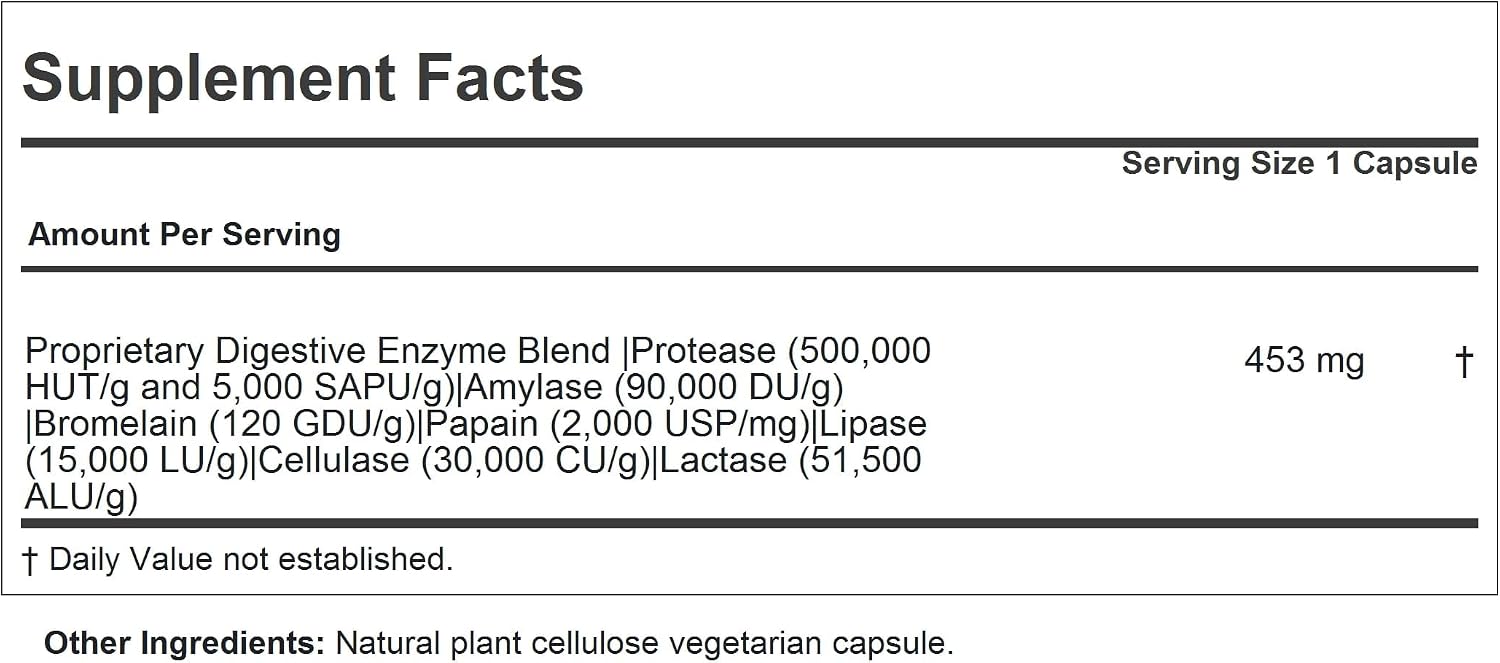 ANDREW LESSMAN ProCaps Digest Assure Digestive Enzymes, 360 Capsules