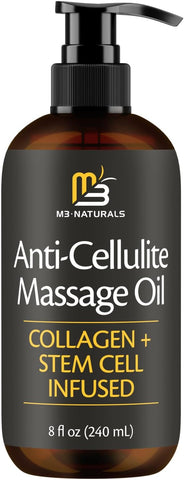 Firming Body Massage Oil with Collagen for Cellulite, 8 fl oz by M3