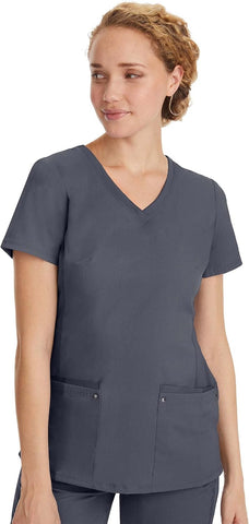 Healing Hands Purple Label Women's Scrub Top V-Neck with 2 Pockets